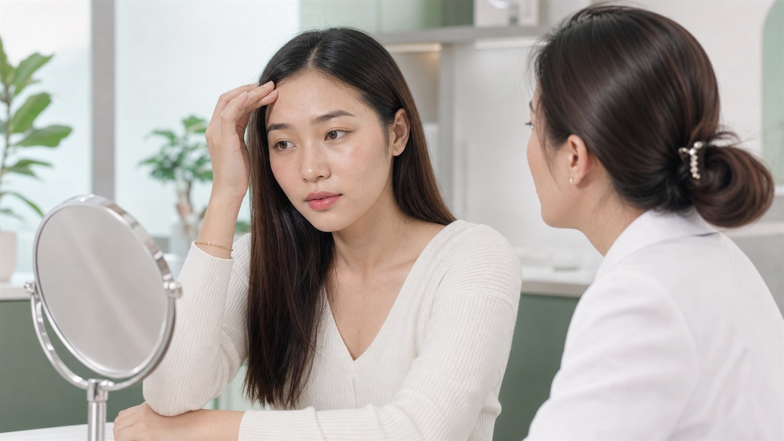Mụn ẩn trên trán: Phân biệt nốt li ti và xử lý an toàn